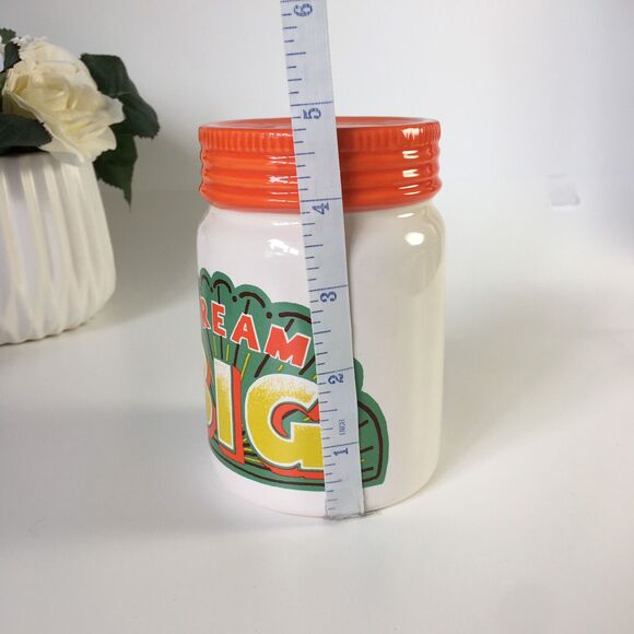 About Face Designs Wanderlust "Dream Big" Ceramic Bank 4.75" NIB - Picture 9 of 9